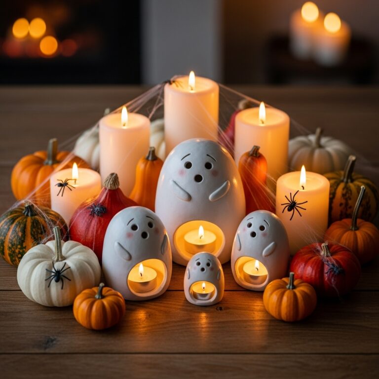 air dry clay ghost