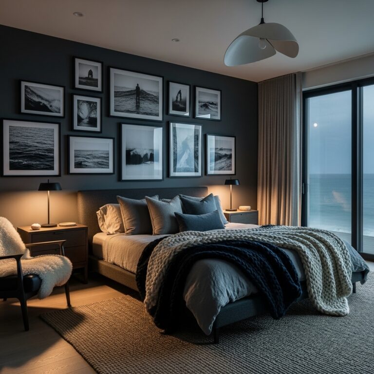 Dark Coastal Bedroom Ideas