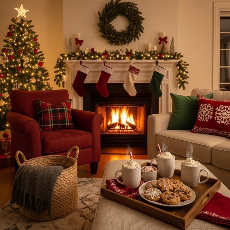Christmas Cozy Living Room Decor Ideas