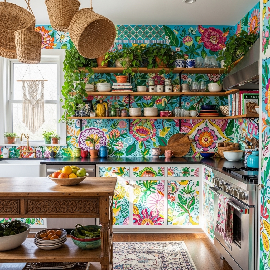boho kitchen stunning ideas