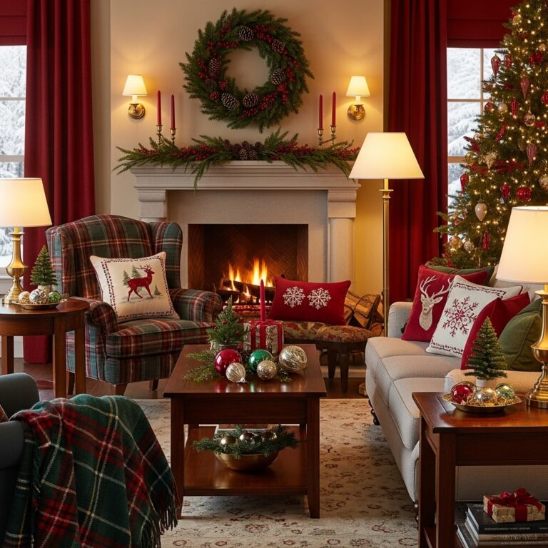 Winter Living Room Decor