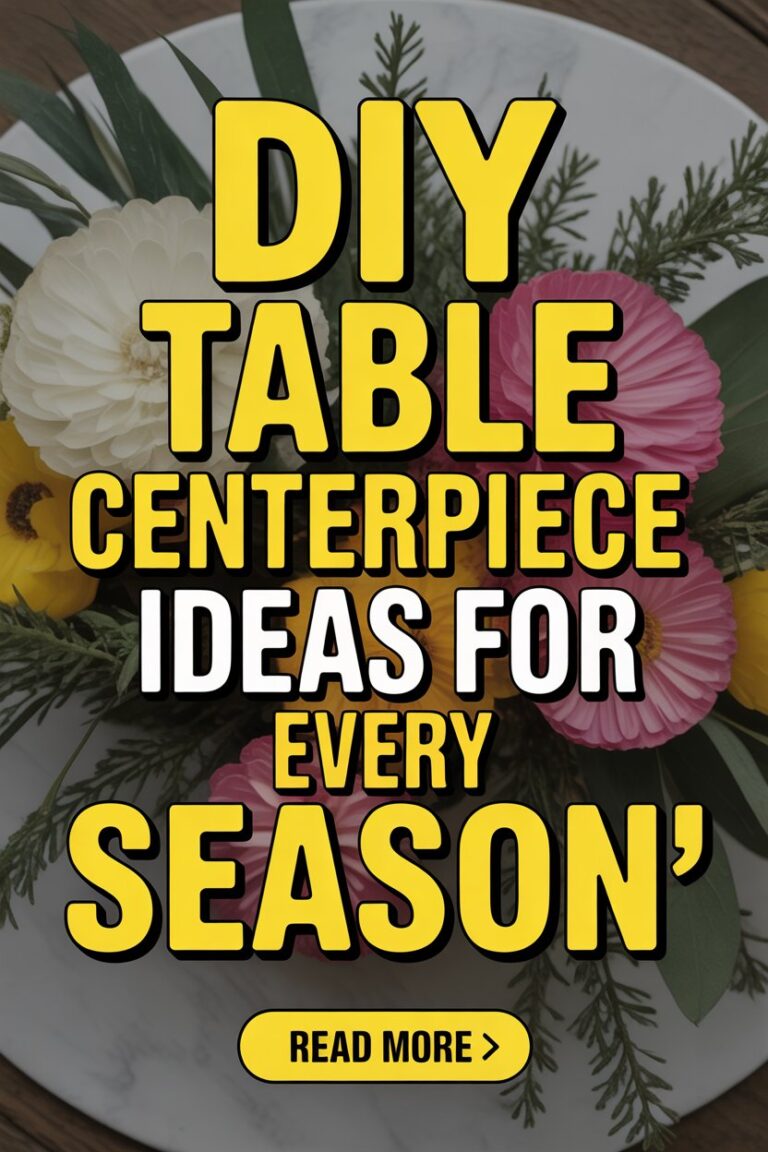 DIY Table Centerpiece Ideas for Every Season (Easy & Affordable ...