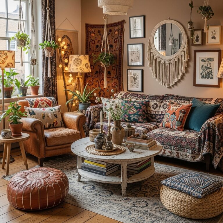 Boho Living Room Decor Ideas