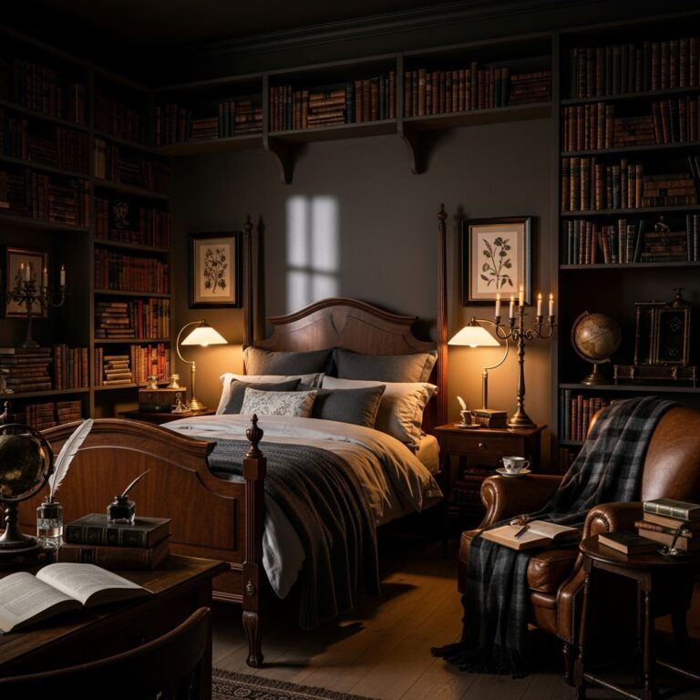 Dark Academia Bedroom Ideas for a Moody Aesthetic