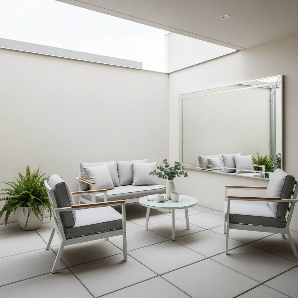 View of Patio Furniture Arrangement Ideas for Small Spaces Smart Layout Tips to ...