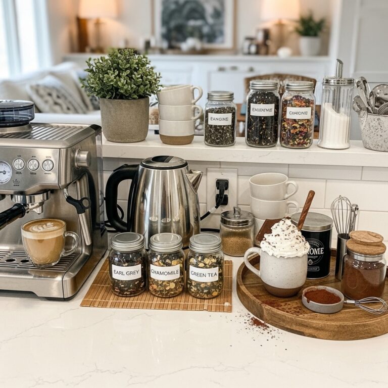 Stylish & Practical Kitchen Coffee Station