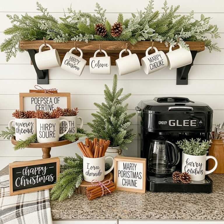 Cozy & Stylish Kitchen Coffee Station Ideas