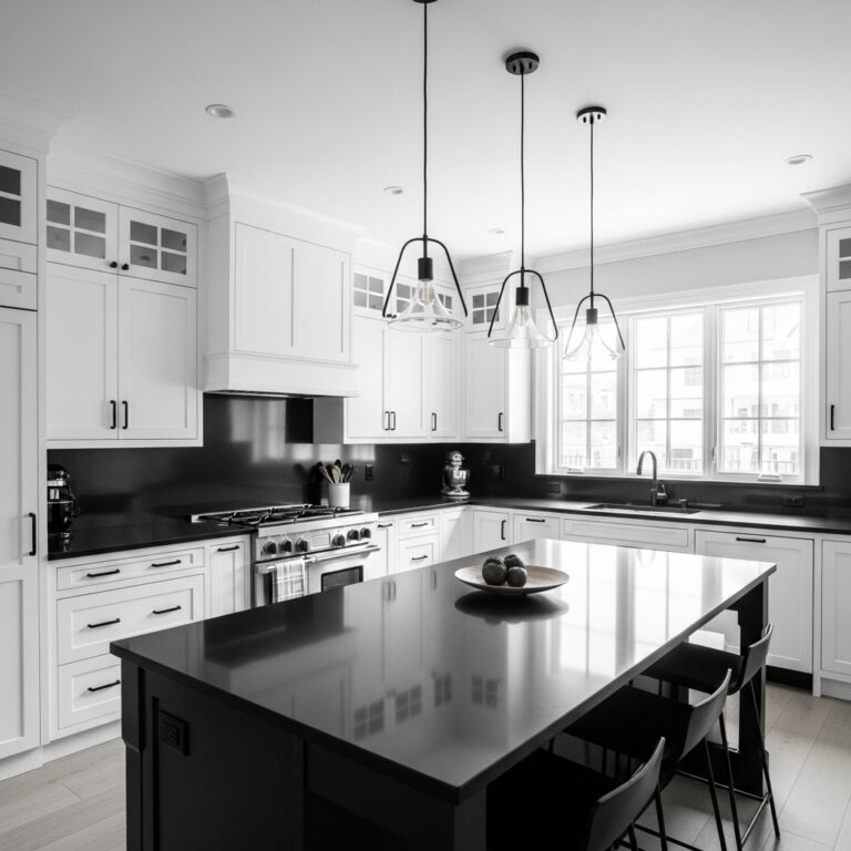 Black & White Kitchen Decor Ideas