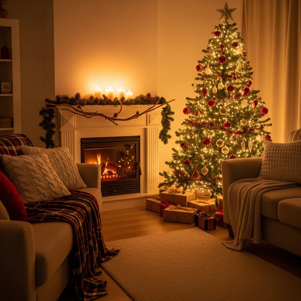 44 Christmas Cozy Living Room Decor Ideas to Warm Up Your Home This Winter